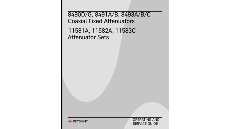 849x and 1158x Operating and Service Manual